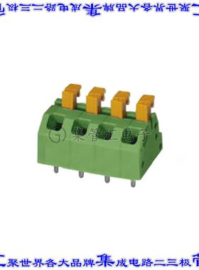 1864451 线对板连接器4POS接线端子5mm通孔45角度带板