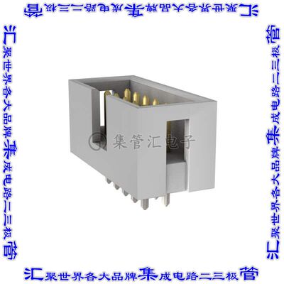 AWHW 10G-0202-T 针座连接器10POS接头2排2.54mm公形插针通孔直针