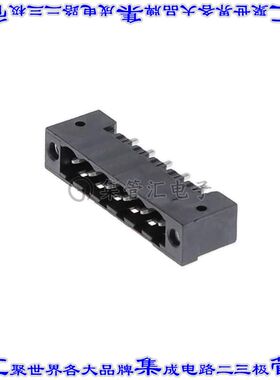 1820610000 端子块连接器6POS接头公引脚带罩5.08mm黑色垂直通孔