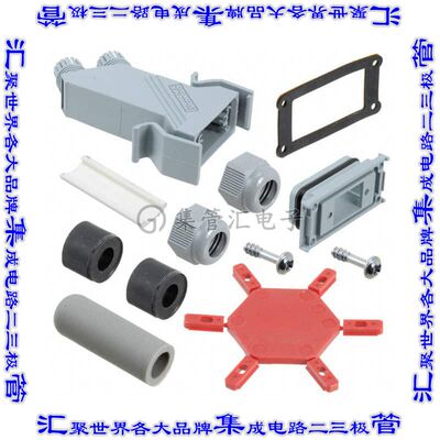 1689145 连接器9POS底壳45度双口无屏蔽灰色