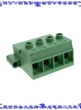 1784813 端子块连接器4POS插头扁销15mm绿色自由悬挂
