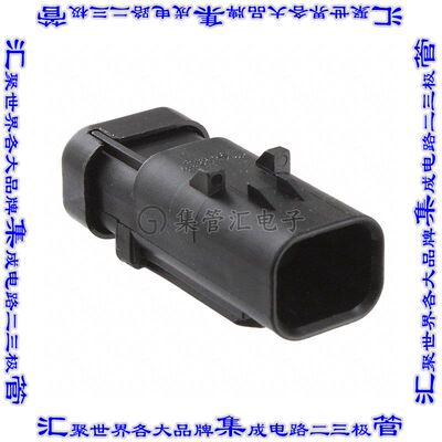 776534-4 矩形连接器外壳2POS插座4.5mm公形引脚黑色自由悬挂