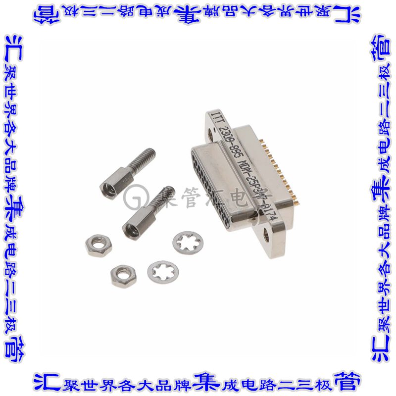 MDM-25PSM7-A174 连接器25POS插头公引脚2排D-TYPE型自由悬挂