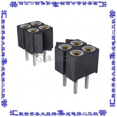 803-87-020-10-012101 针座连接器20POS插座2排2.54mm母形插口通