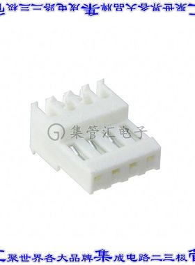 MTD-A-04-D-1 矩形连接器4POS插座2.54mm母插口白色IDC锡自由悬挂