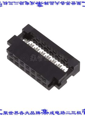 89361-114LF 矩形连接器14POS插座2排2mm母插口黑色IDC镀金自由悬