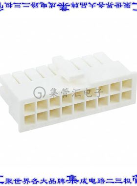 1-1969603-8 矩形连接器外壳18POS插座2排4.2mm母形插口天然色自