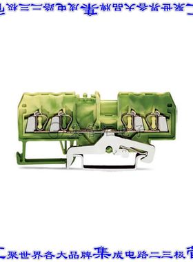 280-837/999-950 端子块连接器4POS接地地面5.0mm绿色黄色12-28AW