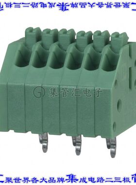 1990041 线对板连接器6POS接线端子2.5mm通孔45角度带板