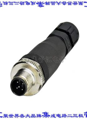 1456466 圆形连接器5POS插头公引脚螺钉铜合金自由悬挂