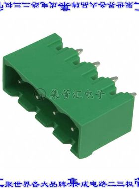 OSTOQ045450 端子块连接器4POS接头公引脚带罩5.08mm垂直焊接