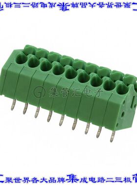 1985030 线对板连接器9POS接线端子3.5mm通孔45角度带板