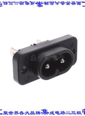 6160.0018 电源接入连接器2POS插座公形引脚IEC320-C8面板安装法