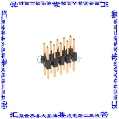 861400102YO2317LF 针座连接器10POS分离式2排2.54mm公形插针通孔
