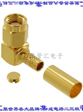 132194RP 同轴连接器RP-SMA插头母形插口焊接50欧姆自由悬挂直角