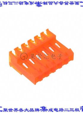 MTD-B-06-A-1 矩形连接器6POS插座3.96mm母插口橙色IDC锡自由悬挂