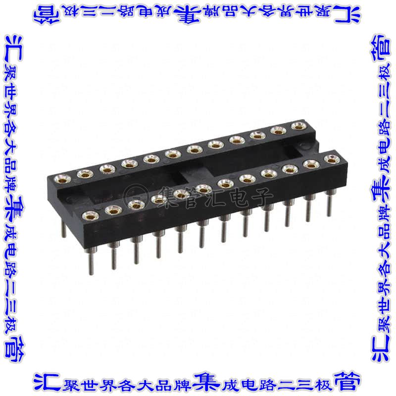 ICM-324-1-GT-HT 连接器IC插座DIP 7.62mm插口24(2 x 12)位置镀金