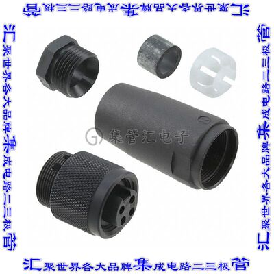 217KR16 NC032 圆形连接器4POS插头母插口螺钉镀金自由悬挂