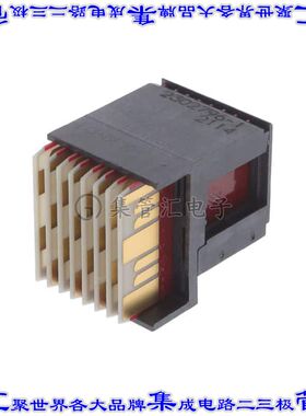 2302796-1 背板连接器56POS插头公型片状插脚7排1.8mm板边缘通孔