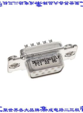 DEO09S065TLF 连接器9POS插座母插口2排D-Sub自由悬挂