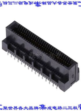 MEC8-130-02-L-VP 卡边缘连接器20POS母头2排0.8mm黑色镀金