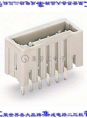 733-335 端子块连接器5POS接头公引脚带罩2.5mm灰色垂直通孔