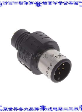 APPM-A08MAPAN-AS1 圆形连接器8POS插座公形引脚焊杯镀金自由悬挂