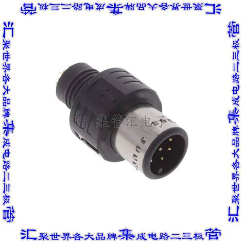 APPM-A08MAPAN-AS1 圆形连接器8POS插座公形引脚焊杯镀金自由悬挂