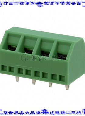 1869237 线对板连接器4POS接线端子5.08mm通孔55角度带板