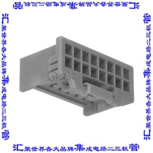 5016461600 矩形连接器外壳16POS插座2排2mm母形插口天然色自由悬