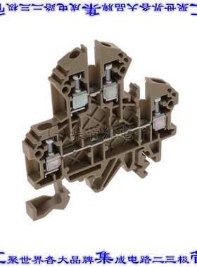 1206.2 端子块连接器4POS馈通式2排5.0mm米色12-22AWG