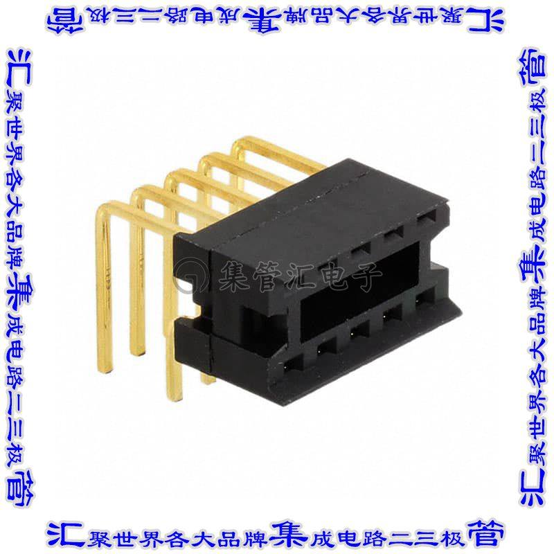 10-2822-90 连接器IC插座DIP 5.08mm插口10(2 x 5)位置镀金通孔直