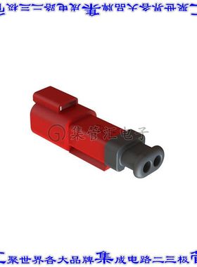 AT04-2P-SR02RED 矩形连接器外壳2POS插座公形引脚红色自由悬挂