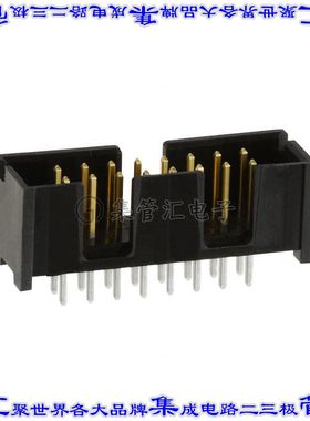 5103309-3 针座连接器16POS接头2排2.54mm公形插针通孔直针镀金