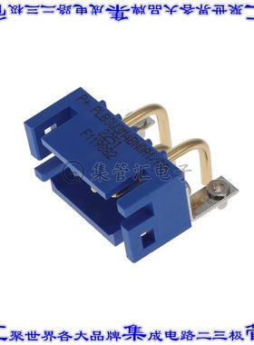 PLB3W3M4BN0A1/AA 背板连接器3POS接头公引脚2排5mm通孔蓝色