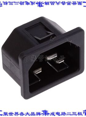 6173.0012 电源接入连接器3POS插座公型片状插脚IEC320-C22面板安