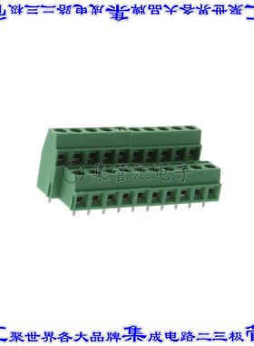 1870271 线对板连接器10POS接线端子2排5.08mm通孔水平带板