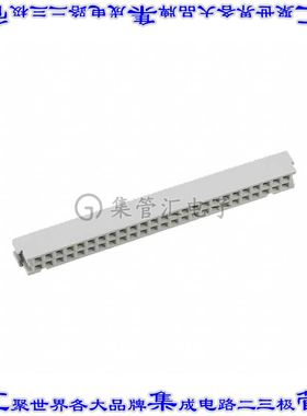 3425-7000 矩形连接器50POS插座2排2.54mm母插口灰色IDC镀金自由
