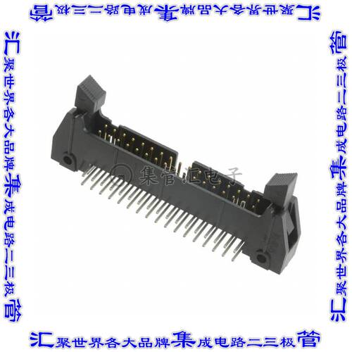 D3431-5202-AR 针座连接器34POS接头2排2.54mm公形插针通孔直角镀