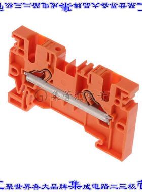 PRK 4/2A OG 端子块连接器2POS馈通式6.1mm橙色10-21AWG