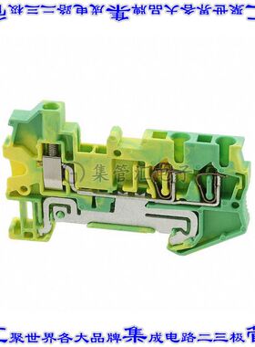 3033032 端子块连接器3POS接地地面5.2mm绿色黄色12-28AWG