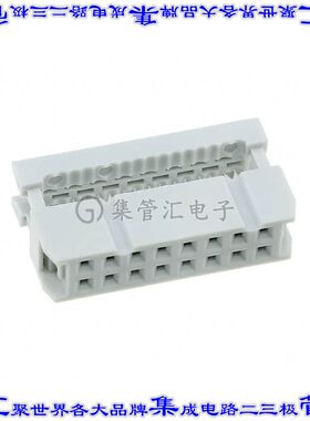 AWP 16-8240-T 矩形连接器16POS插口2排2.54mm母插口灰色IDC镀金