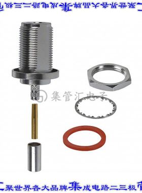 172132 同轴连接器N型插孔母形插口压接50欧姆面板安装