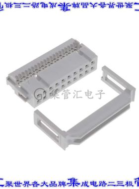 71600-320LF 矩形连接器20POS插座2排2.54mm母插口灰色IDC镀金自