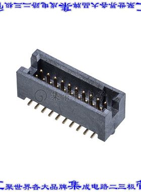 M50-4911045R 针座连接器20POS接头2排1.27mm公形插针表贴SMD镀金