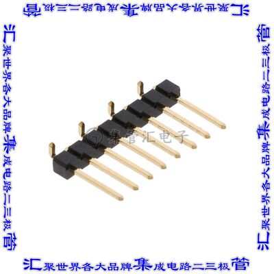 10129380-908001BLF 针座连接器8POS可切割2.54mm公形插针表贴SMD