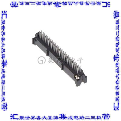 45250-600230 针座连接器50POS接头2排1.27mm公形插针通孔直针镀