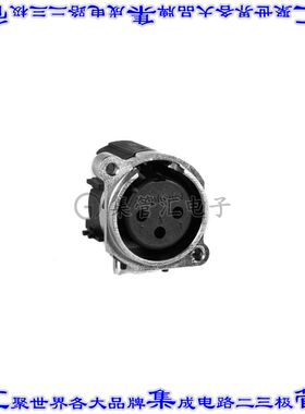 AC3FBHL2-AU-PRE 圆形连接器3POS插座母插口焊接镀金面板安装通孔