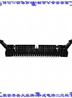 1-102321-0 针座连接器50POS接头2排2.54mm公形插针通孔直针镀金