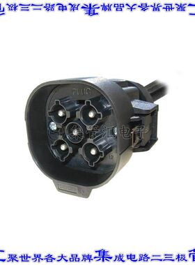 PK6-076D05 矩形连接器外壳5POS插头3排公形引脚黑色面板安装